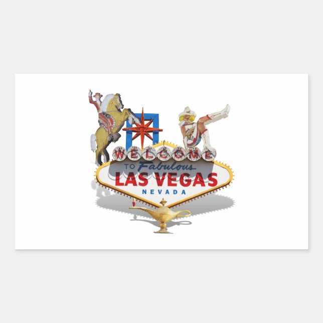 Las Vegas Welcome Sign Sticker (Front)