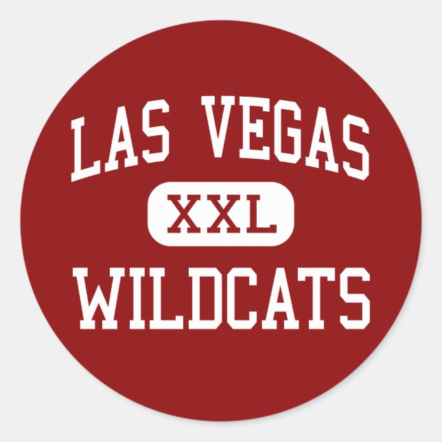 Las Vegas - Wildcats - High - Las Vegas Nevada Classic Round Sticker (Front)