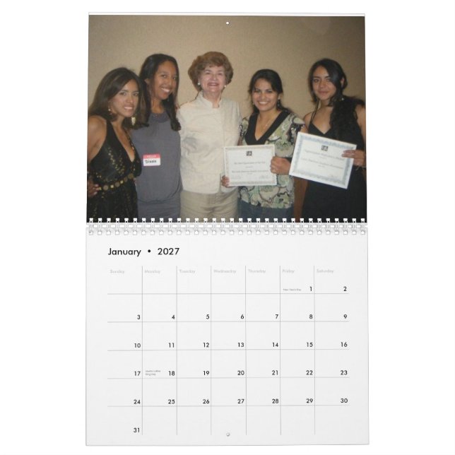 LASA Latin American Students Association Calendar (Jan 2027)