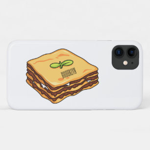 Lasagna cartoon illustration iPhone 11 case