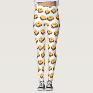 Lasagna cartoon illustration  leggings