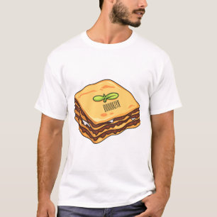 Lasagna cartoon illustration  T-Shirt