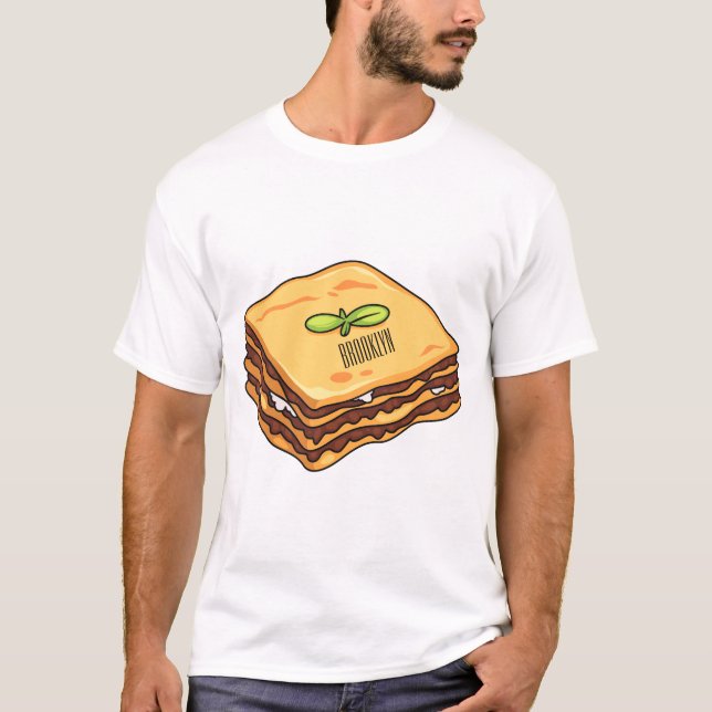 Lasagna cartoon illustration  T-Shirt (Front)