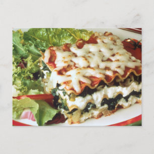 Lasagna Dinner Postcard