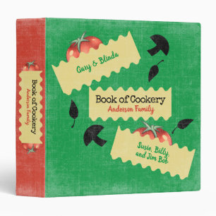 Lasagna personalized family cookbook recipe binder