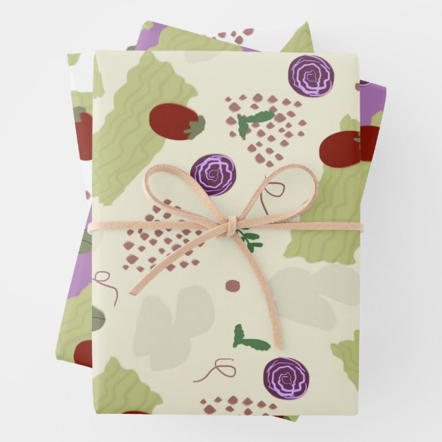 Lasagna Soup Pizza Restaurant Cheese Spaghetti     Wrapping Paper Sheet (In situ)