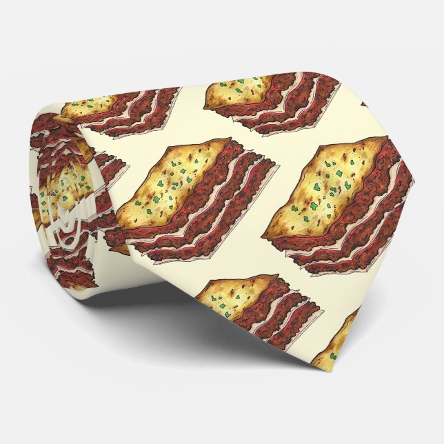 Lasagne Lasagna Italian American Cooking Food Tie (Rolled)