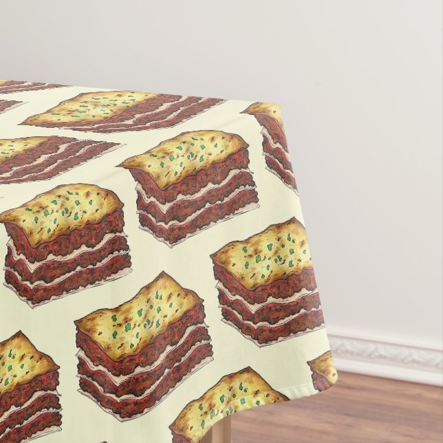 Lasagne Lasagna Restaurant Food Italian Food Meat Tablecloth (In Situ)