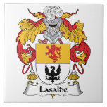 Lasalde Family Crest Tile<br><div class="desc">Lasalde Coat of Arms</div>