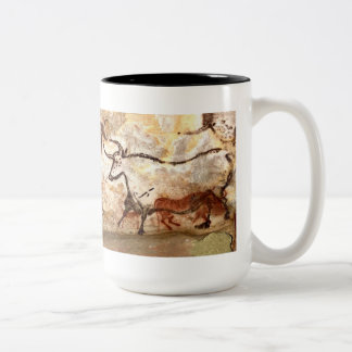 Lascaux Cave Painting: Bulls Two-Tone Coffee Mug