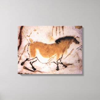 Lascaux Dun Horse - Prehistoric Panting on Canvas Print