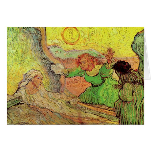 L'ascension de Lazare par Vincent van Gogh Card (Devant horizontal)