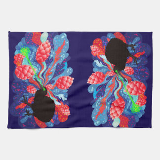Lase Kiwi Hop Explosion Kitchen Towel