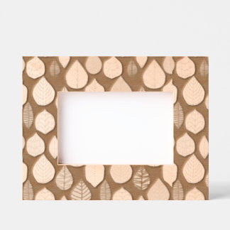 Laser engraved leafy etched frames