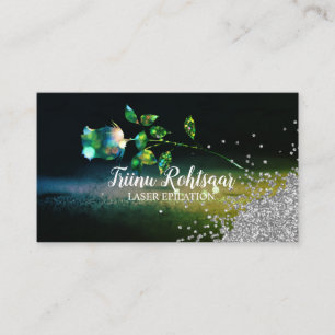LASER EPILATION Glitter Sparkling Business Card