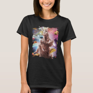 Laser Eyes Space Bearded Dragon Cat Sloth Llama T-Shirt