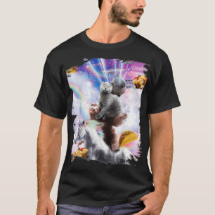 Laser Eyes Space Guinea Pig Cat Sloth Unicorn _2  T-Shirt