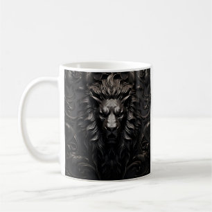 Laser gravé lion tasse de café