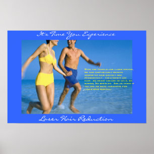 Laser Hair Marketing, Couple Running Poster