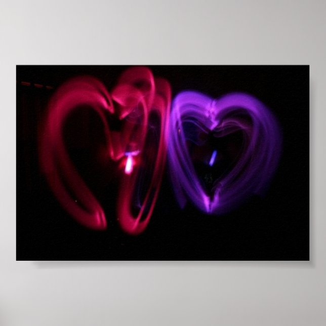 Laser Hearts Poster (Front)
