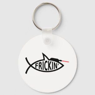 Laser Ichthys Keychain