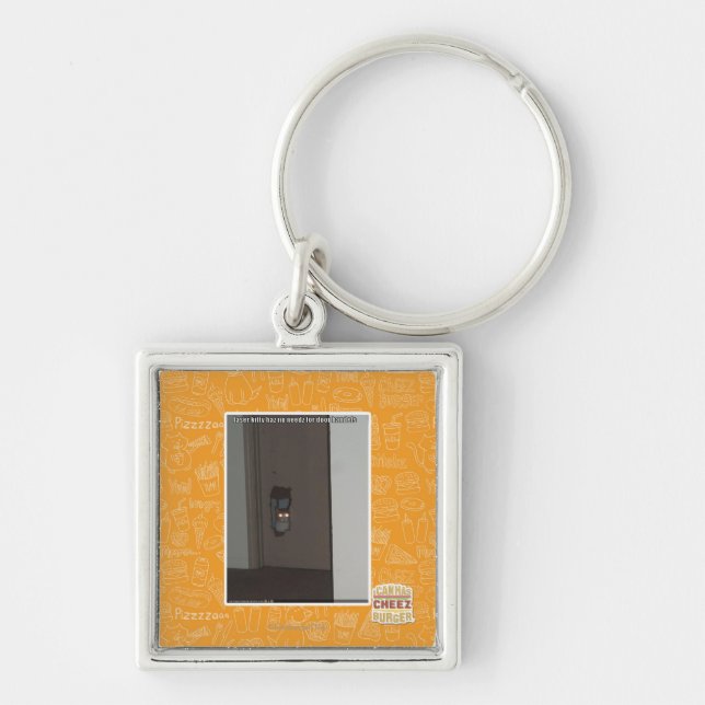 Laser Kitty Keychain (Front)