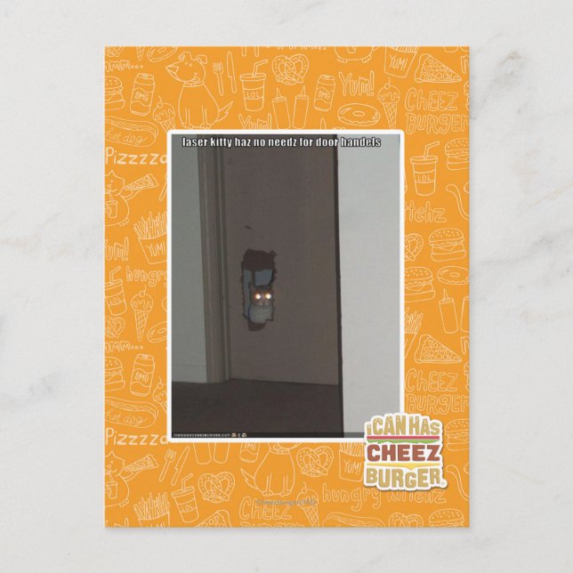 Laser Kitty Postcard (Front)