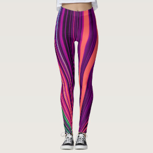 Laser Lights Leggings rose et violet