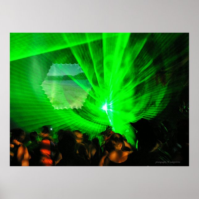 Laser Lights Outdoor Poster (Front)