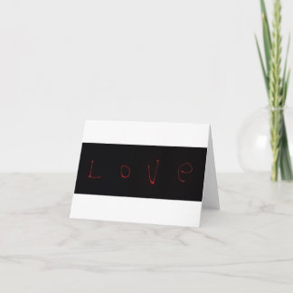 laser love holiday card