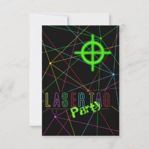 Laser Tag Birthday Invite