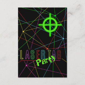 Laser Tag Birthday Invite