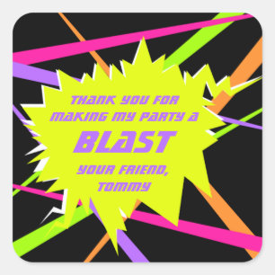 Laser Tag Birthday Party Favour Tag