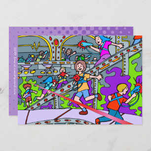 Laser Tag Birthday Party Invitation