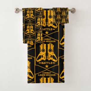 Laser Tag Combat Mission Kids    Bath Towel Set