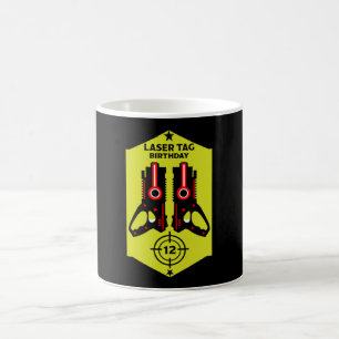 Laser Tag Kids Birthday Aged 12 T-Shirt Coffee Mug