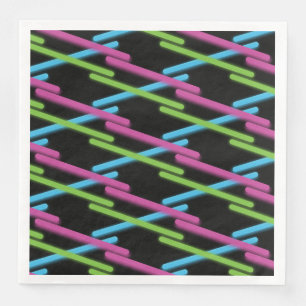 Laser Tag Party Neon Napkin