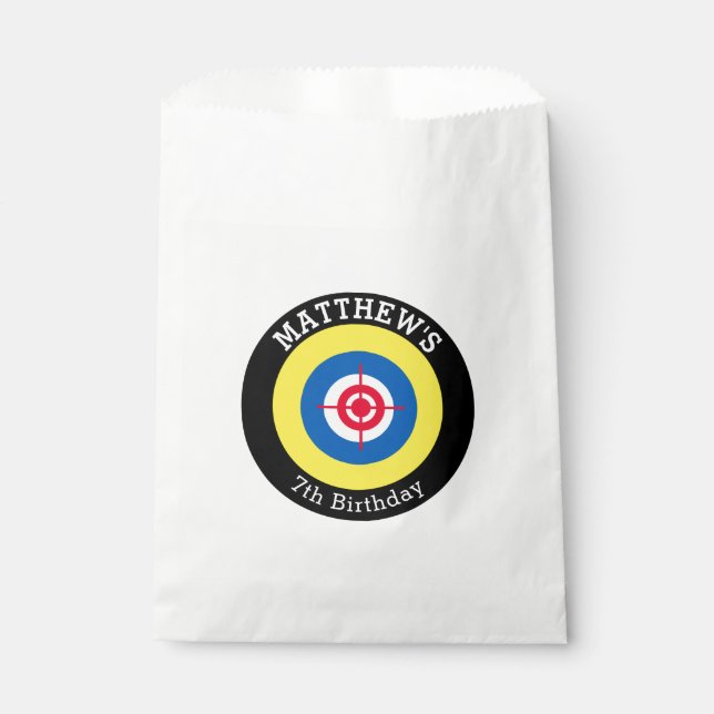 Laser Tag Target Favour Bags (Personalized) (Front)