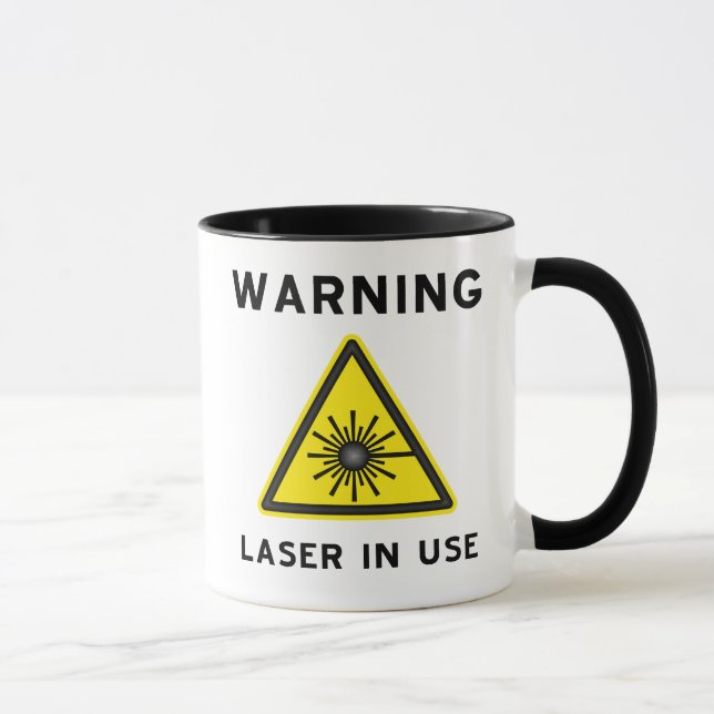 Laser Warning Mug (Right)