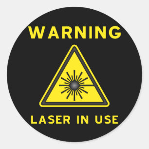 Laser Warning Symbol Sticker