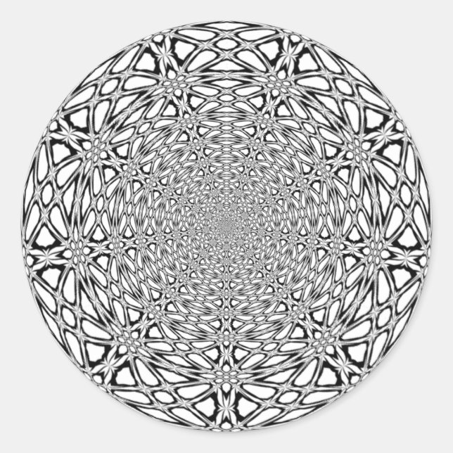 Laser Wood Classic Round Sticker (Front)