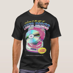 LaserDisc Movie Night Video Vintage 80s 90s Tech M T-Shirt