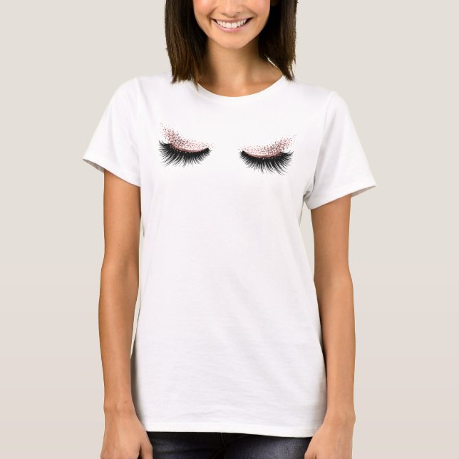 Lash Artist Maquillage Beauté Salon T-shirt (Devant)