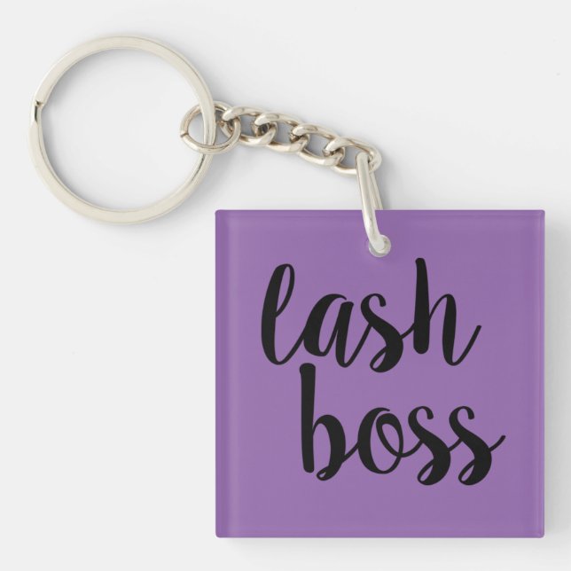 Lash Boss Acrylic Keychain (Front)
