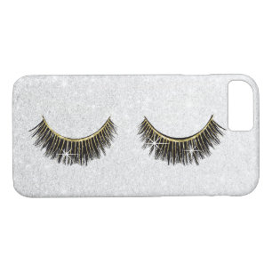 Lash Boss Eyelash Extensions Modern Silver Glitter iPhone 8/7 Case