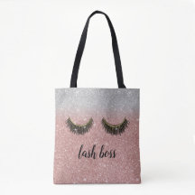 Lash Boss Eyelash Makeup Artist Rose Gold Glitter