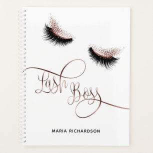 Lash Boss Makeup Eyebrow Eyes Lashes Rose Gold Planner