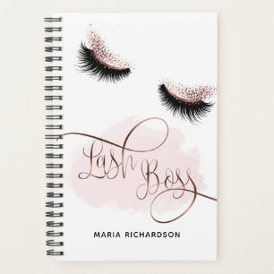 Lash Boss Makeup Eyebrow Eyes Lashes Rose Gold Planner