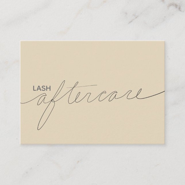 Lash carte de soins (Devant)