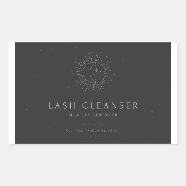 Lash cleanser  sticker (Front)